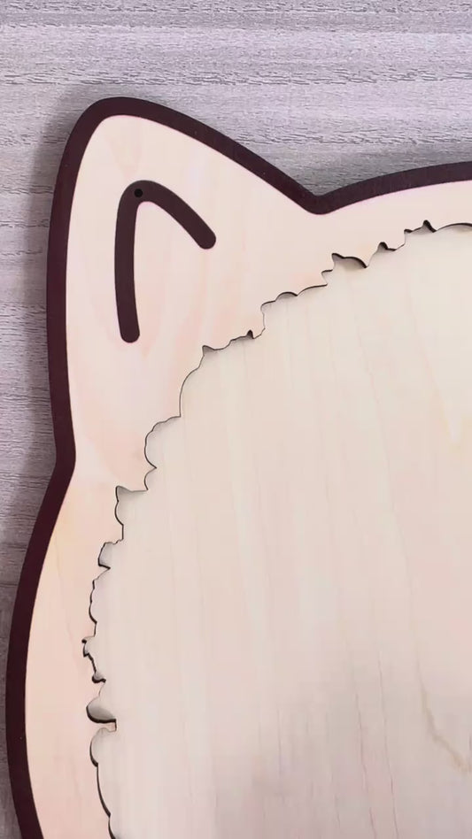 Cat-Shaped Wooden Puzzle Art™